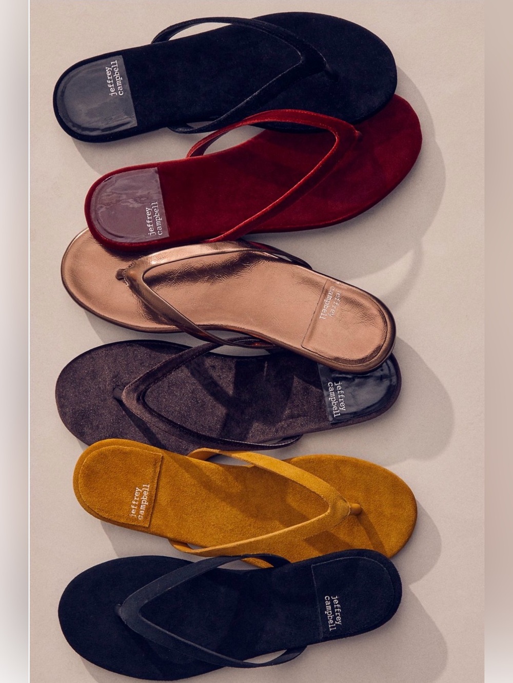 Free People Jeffrey Campbell Byron Bay thong sandal in black